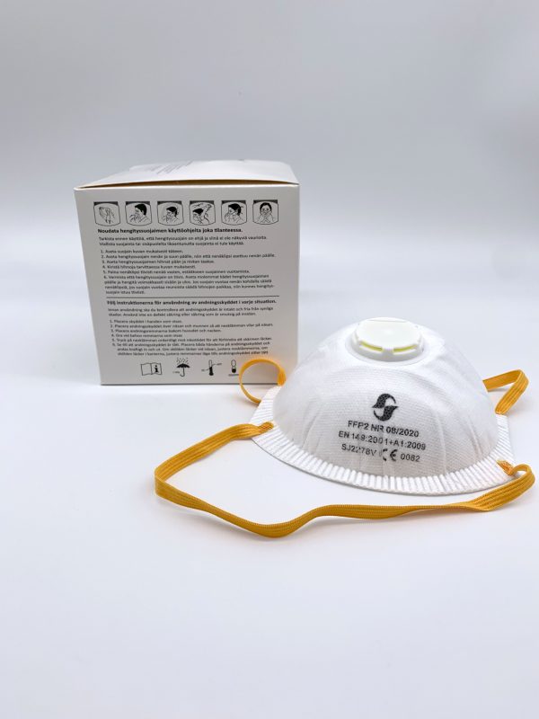 FFP2 hengityssuojain SJ2278V venttiilillä 10 kpl