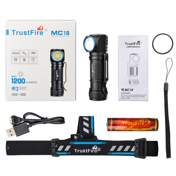 Otsalamppu MC 18 1200 lumen sisältö