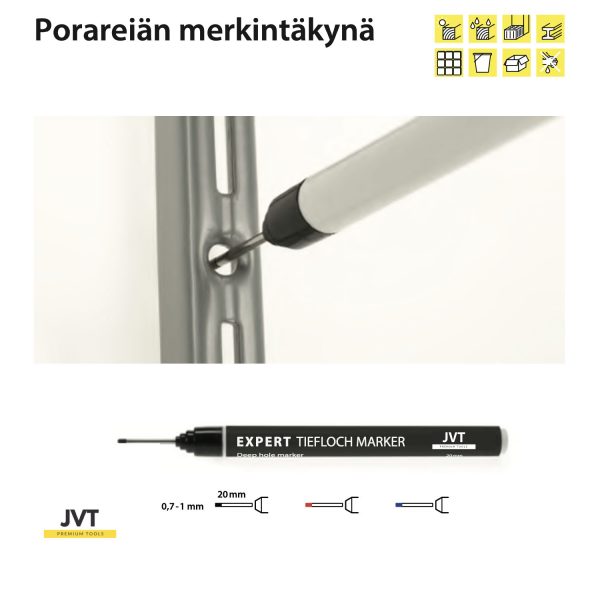 Reikätussi Expert porareiän merkintäkynä Musta