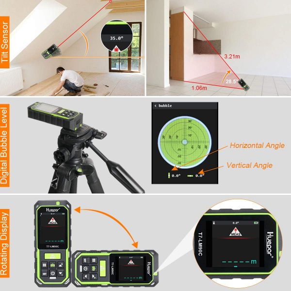 Etäisyysmittalaite kameralla LM90C Ammattikäyttöön