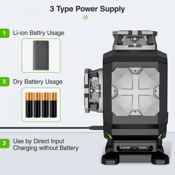 Linjalaser S04CG virtalähde