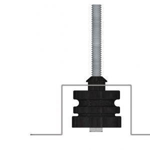 Tärinänvaimennus kumiripustin Vibro-LS.mini