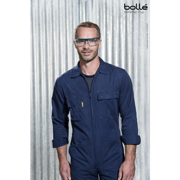 Suojalasit Bollé Tryon OTG, kirkas, Silmälasien päälle