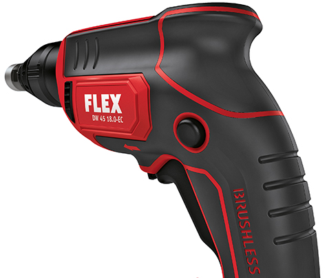 Akkukipsilevyruuvinväännin Flex DW 45 18.0-EC kahva