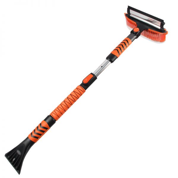 Lumiharja teleskooppivarrella 99 - 131 cm kääntyvä harja jääraapalla