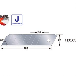 Varaterät 22mm katkoteräveitselle 10kpl Endura koko